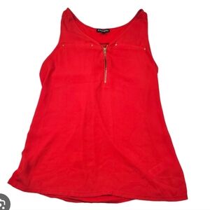 Express Women's Red Sleeveless Top